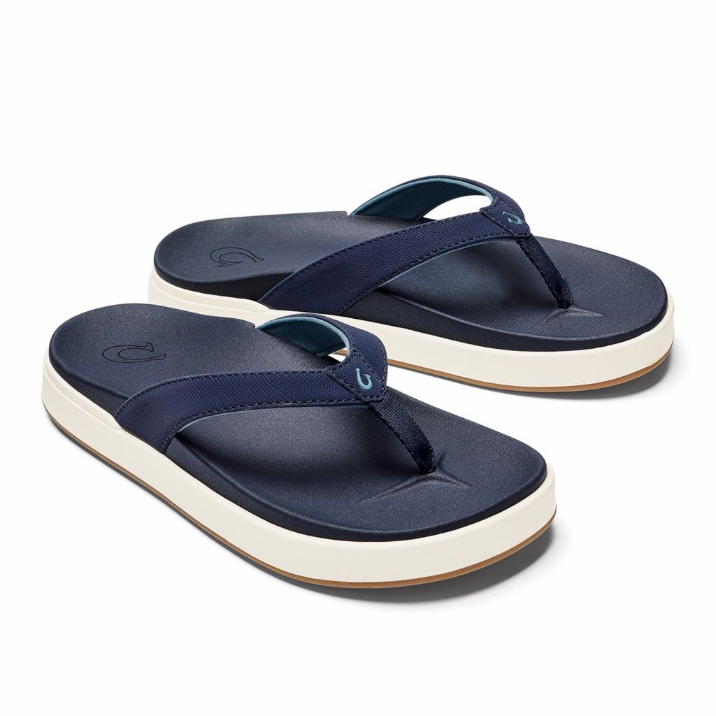 Sandalias Olukai Nu‘a Pi‘o - Chanclas Mujer Azules 20580-961